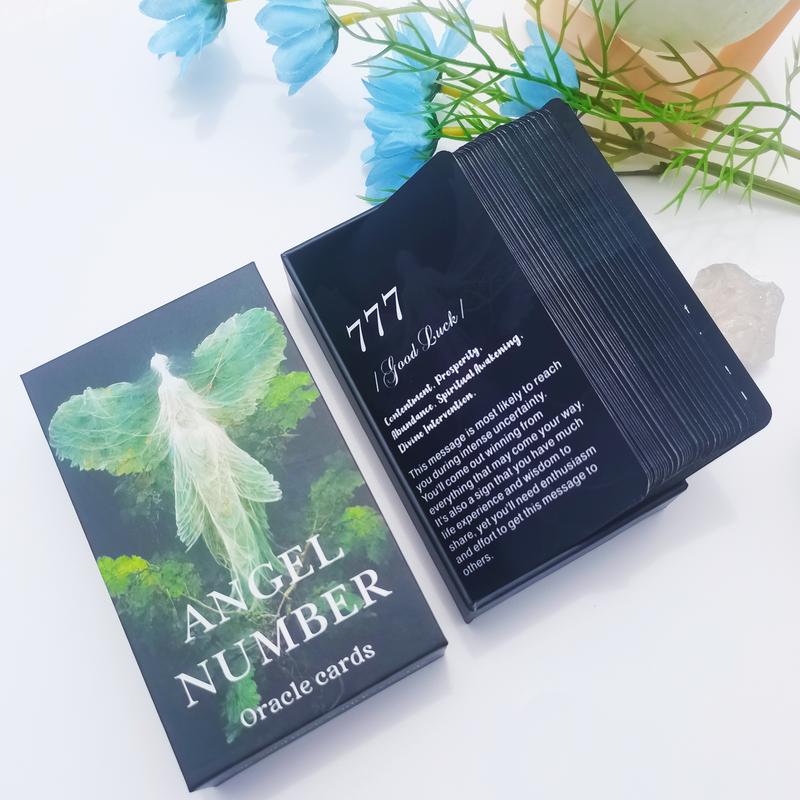 Angel Numbers Oracle Cards, Oracle Cards for Beginners, Angel Number Affirmation Cards, Tell You How to Live Your Life The Best Way