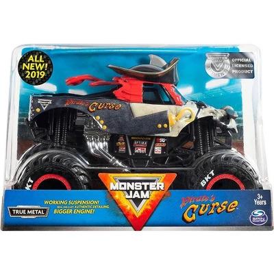 Monster Jam, Official Pirate's Curse Monster Truck, Collector Die-Cast Vehicle, 1:24 Scale, Kids Toys for Boys and Girls Ages 3 and up