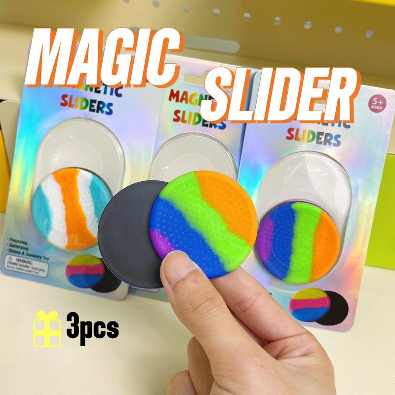 7pcs magic slider Magnetic sheet Stress relieving toys