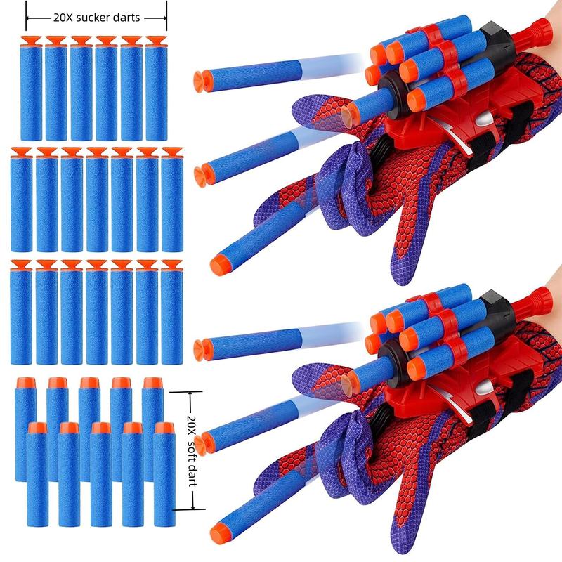 Set of 2 Spider Web Shooters Wrist Launcher Web Shooter Spider Gloves Web-Shooters for Kids.Gift Christmas