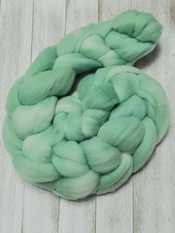 Mint Rambouillet Spinning Wool Roving