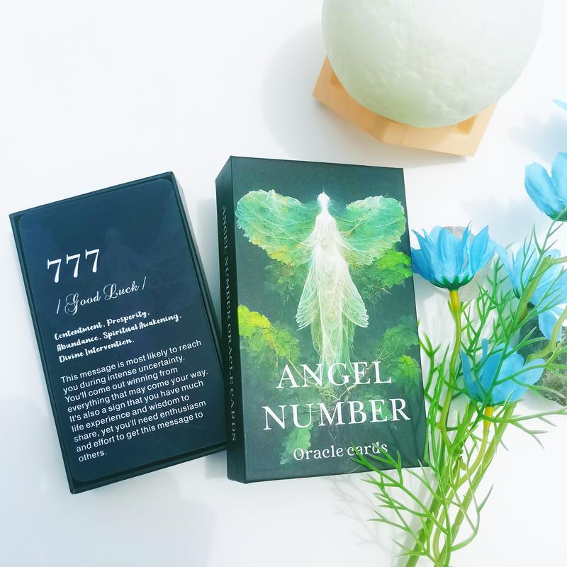 Angel Numbers Oracle Cards, Oracle Cards for Beginners, Angel Number Affirmation Cards, Tell You How to Live Your Life The Best Way