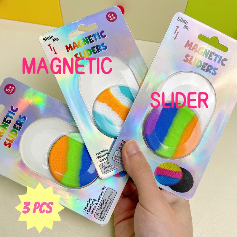 7pcs magic slider Magnetic sheet Stress relieving toys