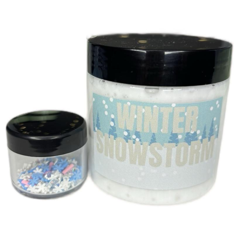 Winter Snowstorm Glossy Floam Slime 6 oz