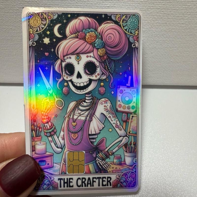 Holographic The Crafter Tarot Credit   Debit Card Skin