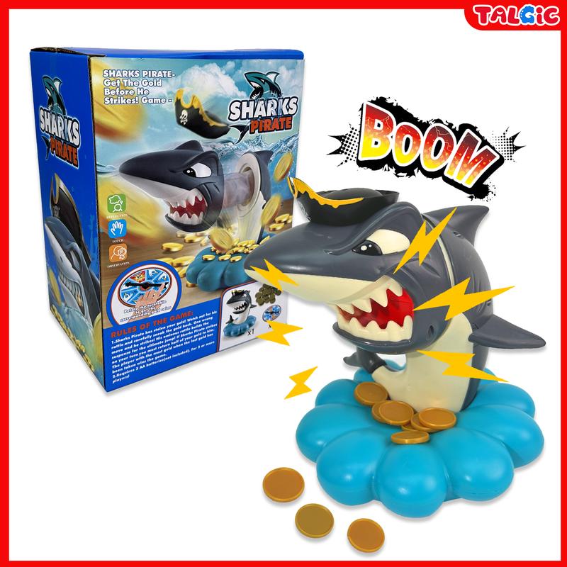 Talgic Shark Pirate Gold Coin game, board games, family games, Parties, Home party, Interactive game for Birthday party