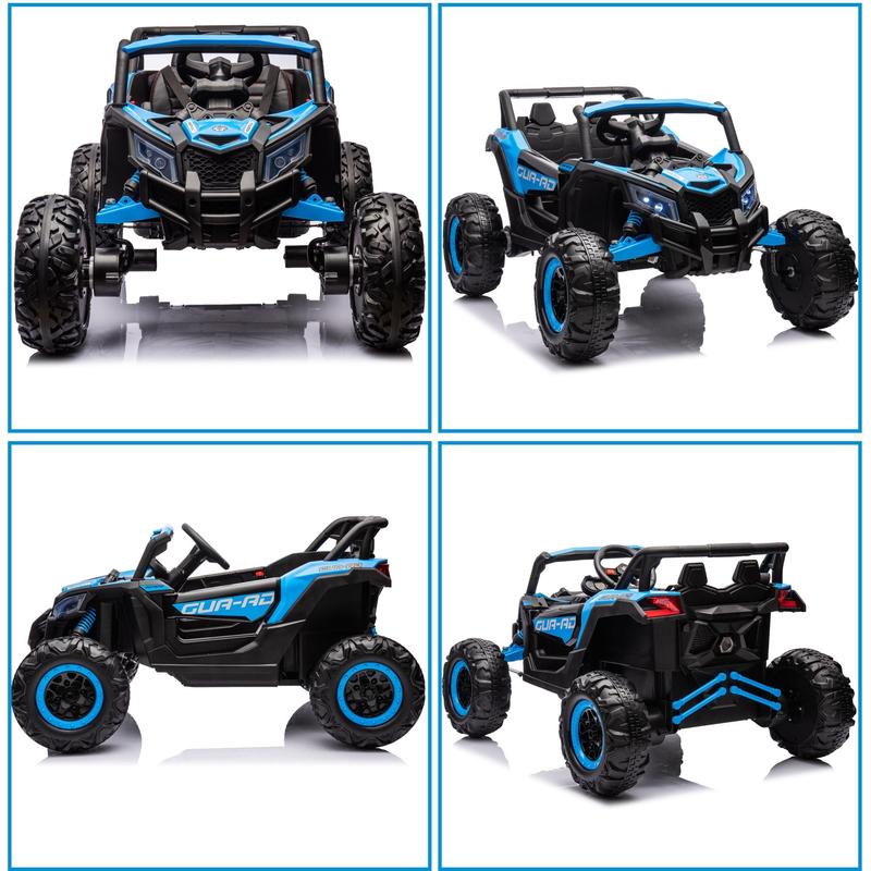 Segmart 24V Ride on Toys for Kids, Large Seat Ride on UTV Cars with Remote Control, Battery Powered Kids Car Electric Vehicle with 3 Speed, Bluetooth Music, 4 Wheels Spring Suspension