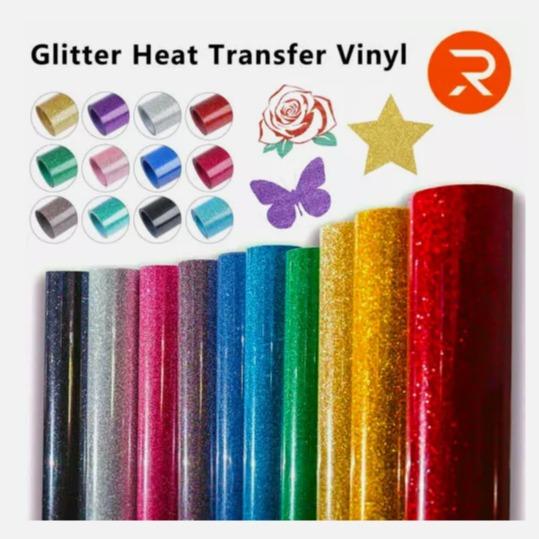 HTVRONT Glitter Heat Transfer Vinyl HTV Vinyl Iron On Heat Press T-shirt for Cut - Personalized handmade gifts for Christmas gifts