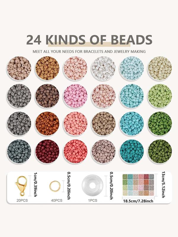 28-grid Beads & Jewelry Making Accessories, DIY Jewelry Making Supplies for Bracelet & Necklace & Ring, Fashion Accessories for Women & Girls