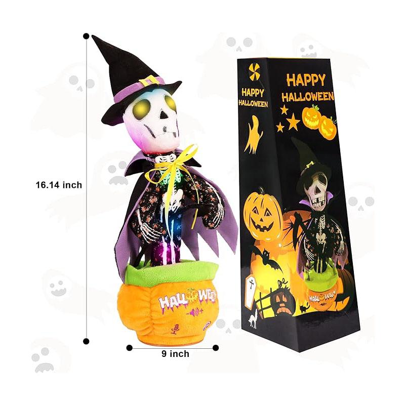 EMOIN Halloween Talking Dancing Cactus,Talking Singing Toy,Repeats & Recording interactive toy