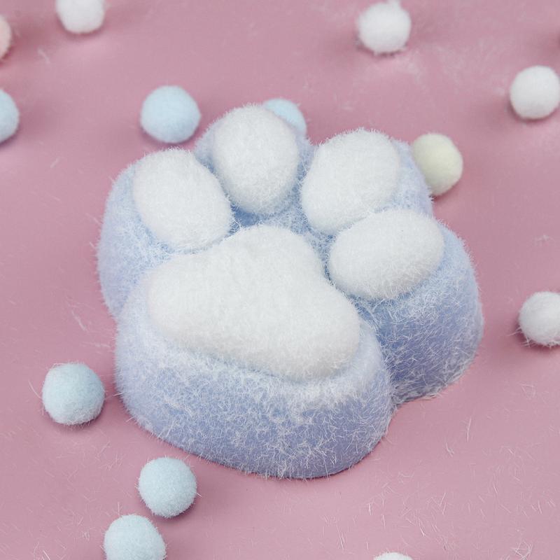 2025 Fluffy Cat Paw Squishies Stress Relief Toys Cat paws squishy Hand Made squeezze toys Taba squishy Reliever for adult or kids