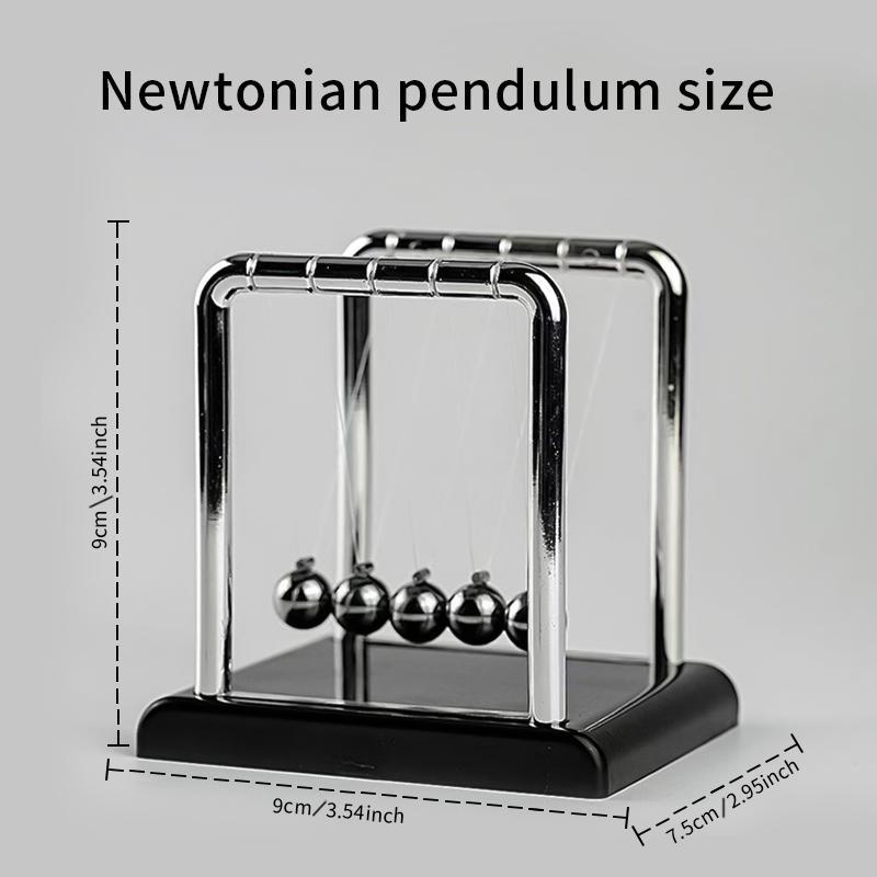 Newton's Pendulum Design Decoration, 1 Count Desktop Ornament, Ball Swinging Toy, Physical Science Educational Toy, School & Educational Supplies