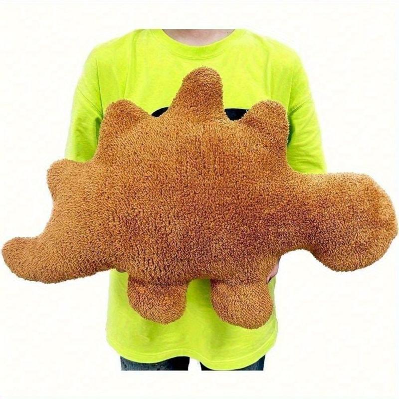 1Pcs Dino Nuggets Pillow for Birthday Gifts, Dinosaur Chicken Nuggets Plush Funny Gifts for Teen Boys Girls, Fun Throw Pillows Cute Room Decor for Teens Dinosaur Gifts dinos tuffie