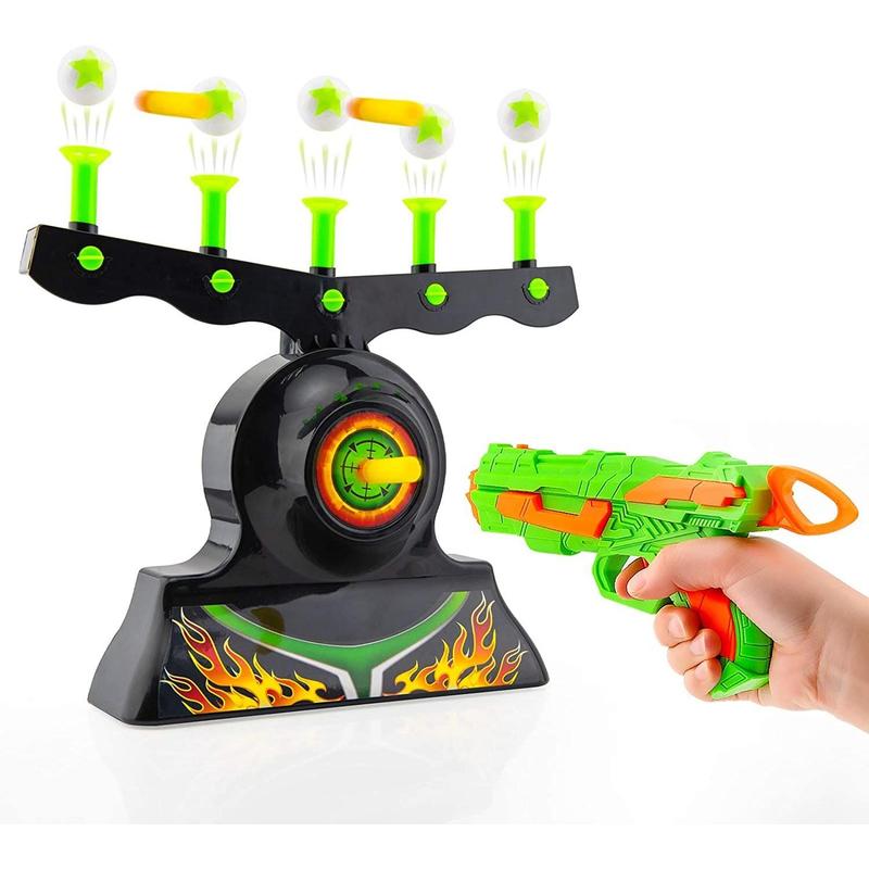 Shooting Targets for Nerf Guns Shooting Game Glow in The Dark Floating Ball Target Practice Toys for Kids Boys Hover Shot 1 Blaster Toy Gun 10 Soft Foam Balls 3 Darts Gift