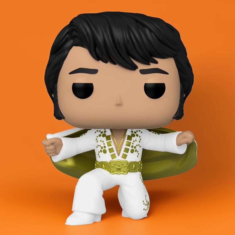 Funko Pop! Rocks: Elvis Presley - Elvis Pharaoh Suit Vinyl Figure, 3.8-inches Tall