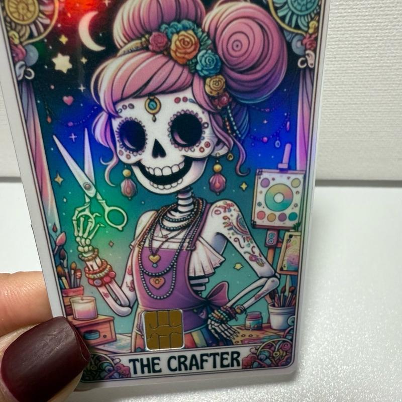 Holographic The Crafter Tarot Credit   Debit Card Skin