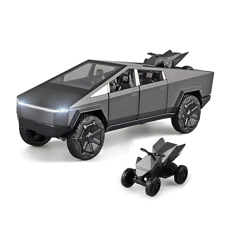 Tesla Cybertruck 1:32 Scale Pickup with Sound & Lights–Ultimate Electric Truck Model for Kids & Car Collectors | Perfect Display Piece for Tesla Fans