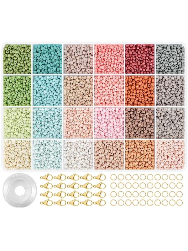 28-grid Beads & Jewelry Making Accessories, DIY Jewelry Making Supplies for Bracelet & Necklace & Ring, Fashion Accessories for Women & Girls