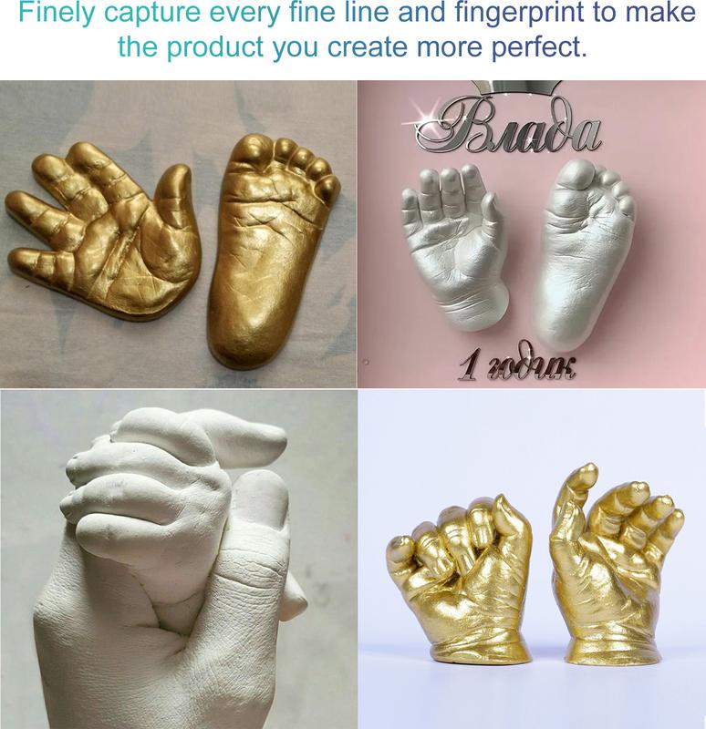 DIY For Love Keepsake Hands Casting Kit - Personalized Gift for Him or Her - Hand Casting Kit