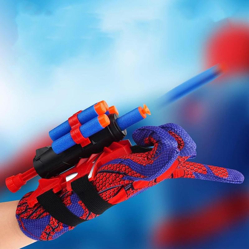 Set of 2 Spider Web Shooters Wrist Launcher Web Shooter Spider Gloves Web-Shooters for Kids.Gift Christmas