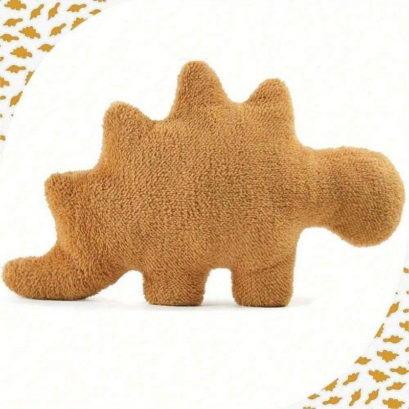 1Pcs Dino Nuggets Pillow for Birthday Gifts, Dinosaur Chicken Nuggets Plush Funny Gifts for Teen Boys Girls, Fun Throw Pillows Cute Room Decor for Teens Dinosaur Gifts dinos tuffie