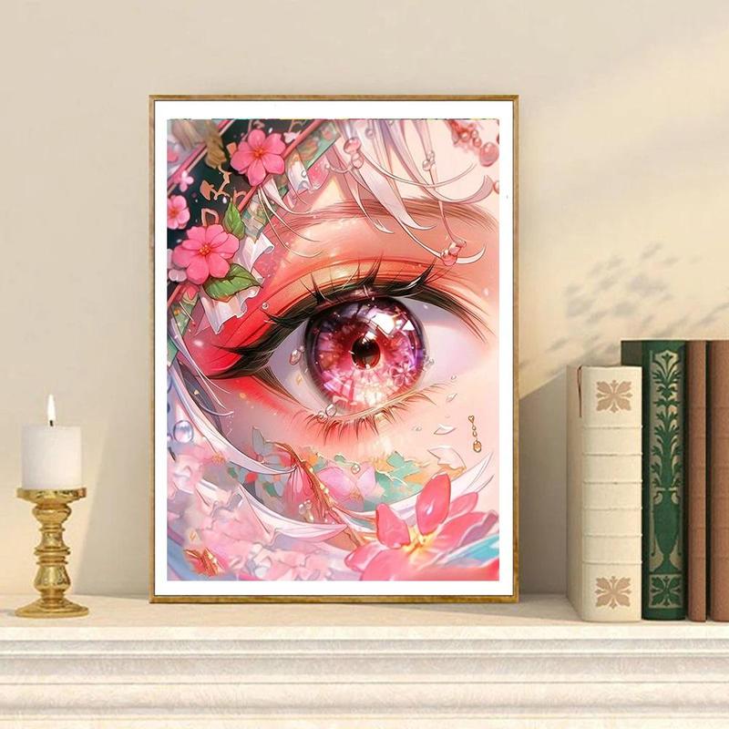 Eye Pattern DIY Diamond Art Painting Kit without Frame, 1 Count DIY 5D Diamond Art Painting Kit for Adults & Teenager, DIY Decor Painting