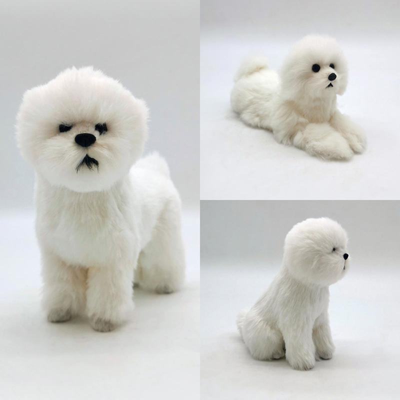 Cute Plush Dog Doll Simulation Dog Stuffed Animal Toys Super Realistic Dog Toy For Pet Lovers Luxury Home Decor