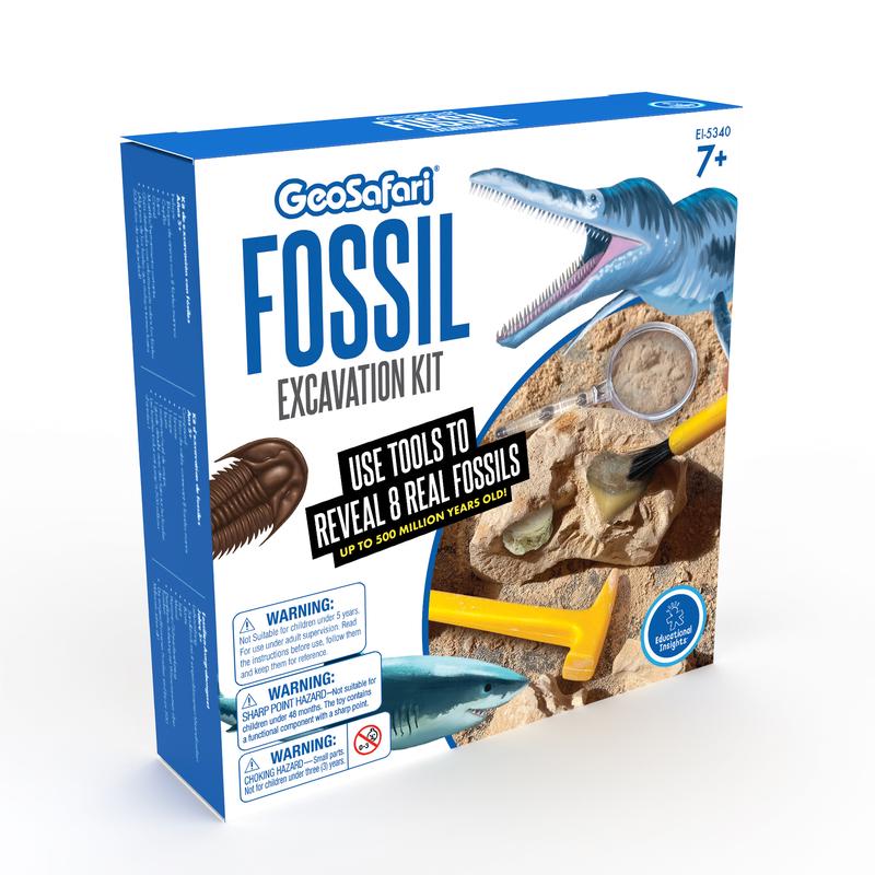 Educational Insights GeoSafari Fossil Excavation Kit, Kids Science Kit, Dinosaur Science Toy, Ages 7+