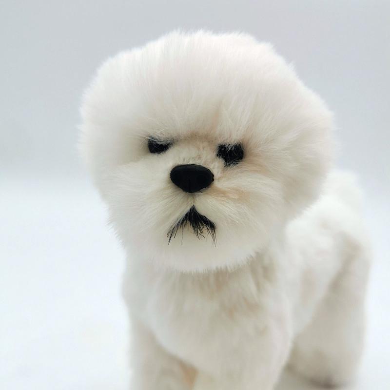 Cute Plush Dog Doll Simulation Dog Stuffed Animal Toys Super Realistic Dog Toy For Pet Lovers Luxury Home Decor