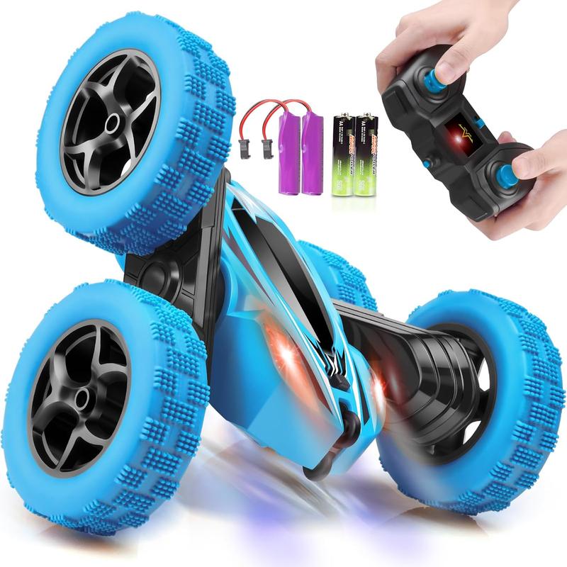 Remote Control Car, RC Cars Toys for Ages 5-7, 2.4GHz 4WD Fast RC Car Kids Toys for Ages 8-13, Double Sided 360 Rotating Monster Truck Toys for Girls RC Truck Toy Cars for Boys