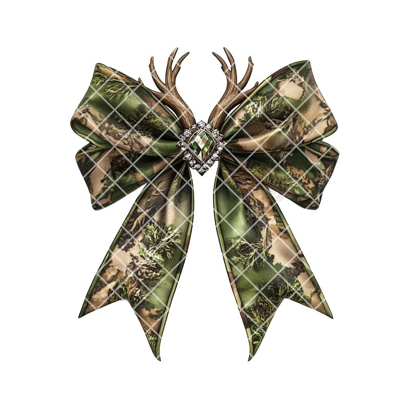 Camo Christmas Bow DTF Transfer