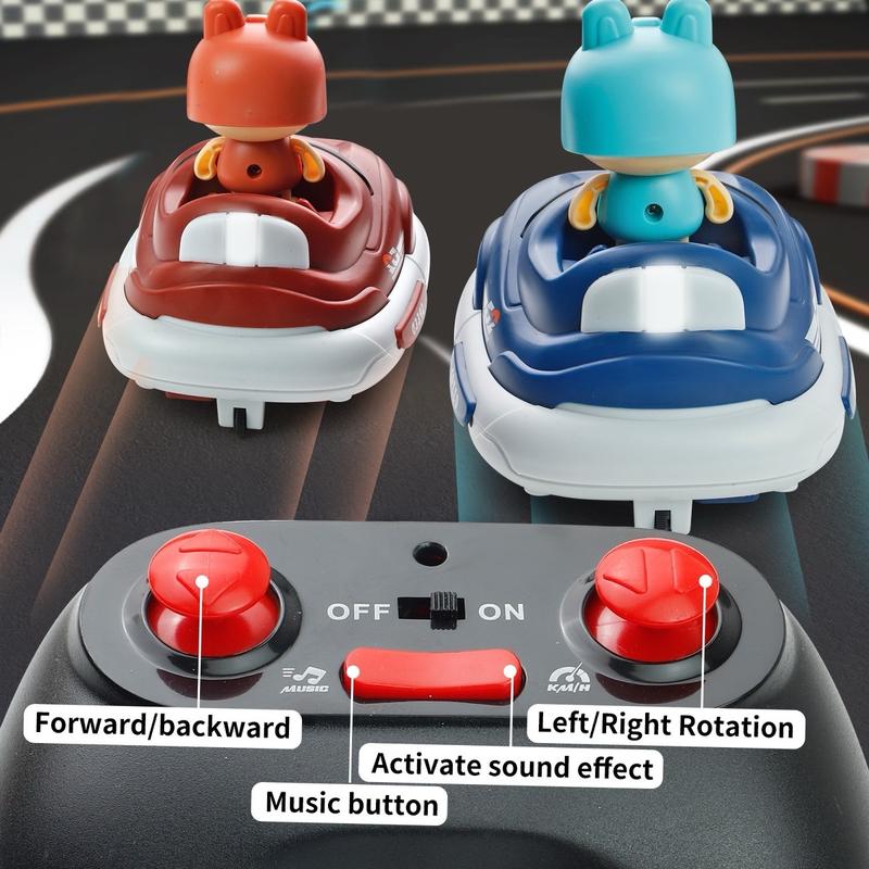 2-Pack RC Bumper Cars for Kids – Fun, Exciting, and Collision Bounce Action！