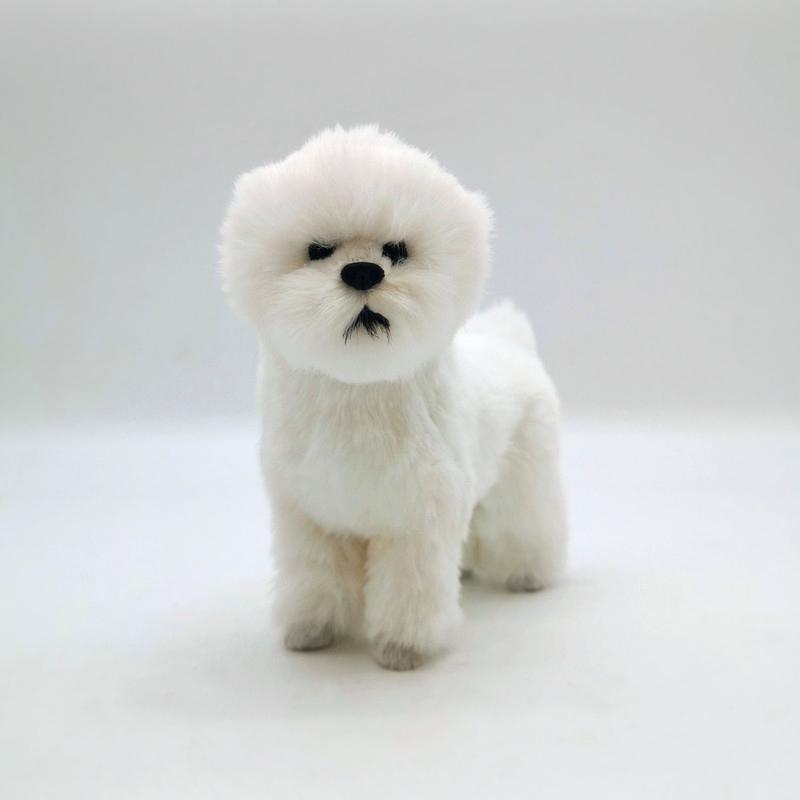 Cute Plush Dog Doll Simulation Dog Stuffed Animal Toys Super Realistic Dog Toy For Pet Lovers Luxury Home Decor