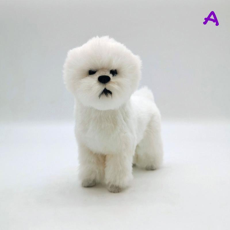 Cute Plush Dog Doll Simulation Dog Stuffed Animal Toys Super Realistic Dog Toy For Pet Lovers Luxury Home Decor