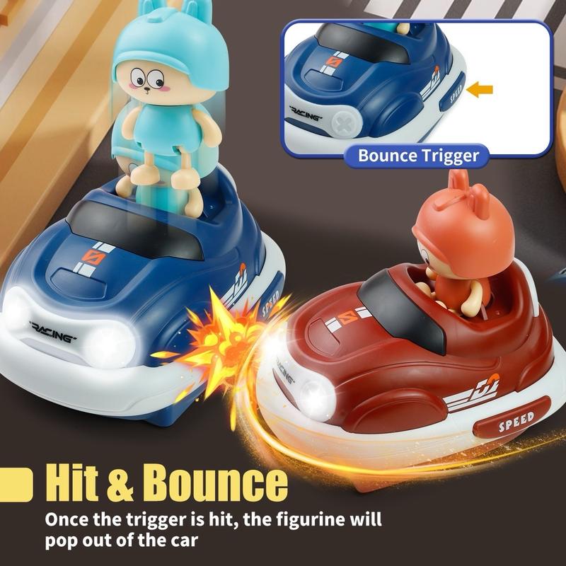 2-Pack RC Bumper Cars for Kids – Fun, Exciting, and Collision Bounce Action！