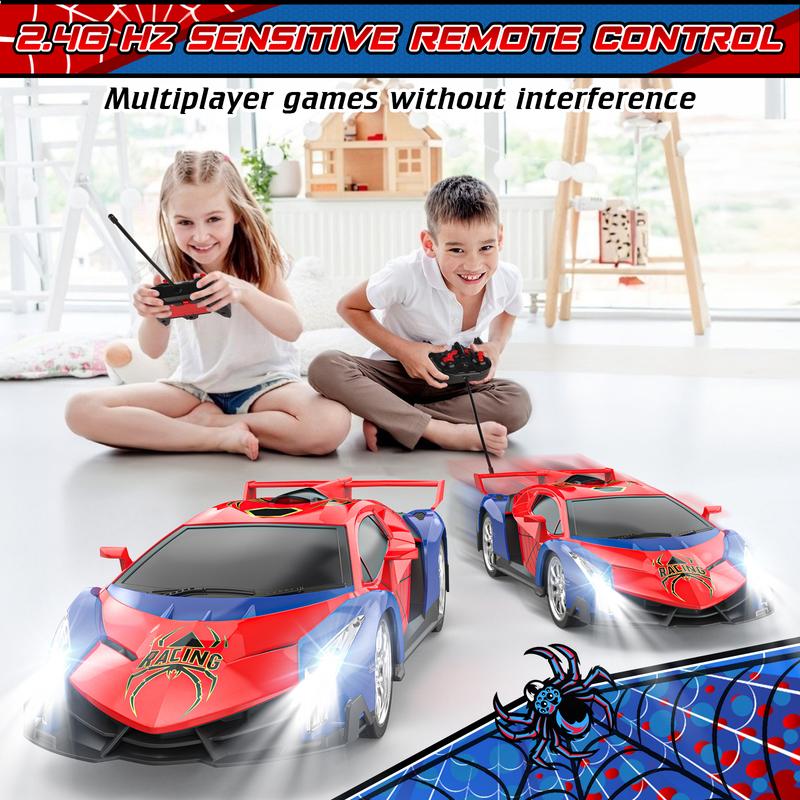 Growsland 2024 Remote Control Car for Kids, RC Cars for Boys Kids 1:18 Electric Vehicle Toy Car Hobby Racing Car Toys with Lights & Controller, Birthday Gift for 3 4 5 6 7 8 9 Year Old Boys Girls rc car dinosaur truck offroad  rc