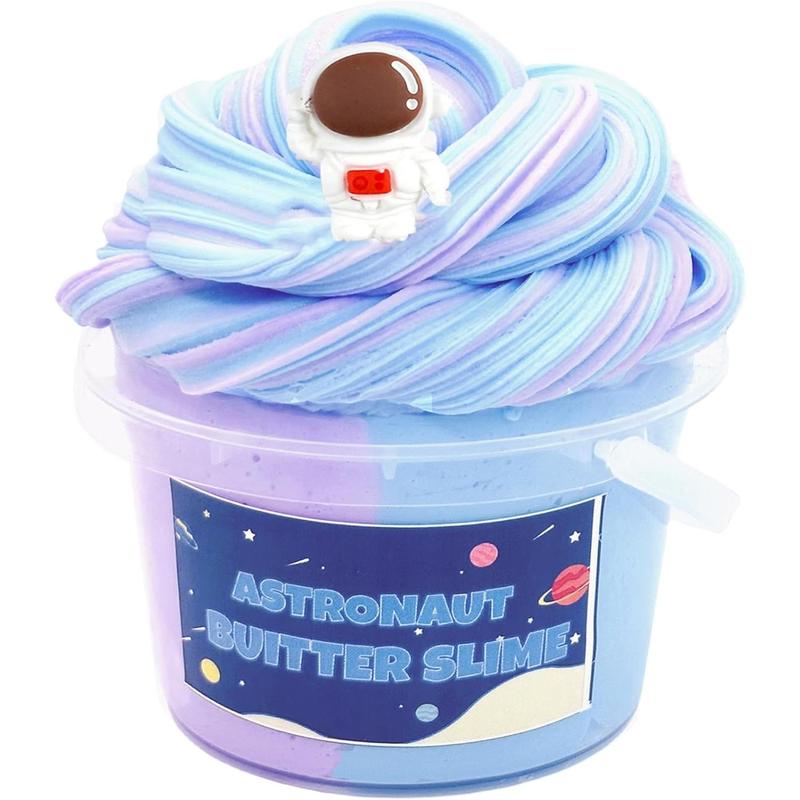 Blue Cake Slime,Non Sticky,Super Soft Sludge Toy,Birthday Gifts for Kids 4-12,DIY Butter Slime Party Favor for Girls & Boys