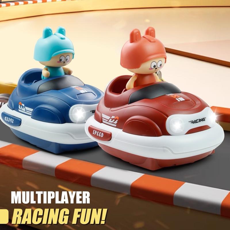 2-Pack RC Bumper Cars for Kids – Fun, Exciting, and Collision Bounce Action！