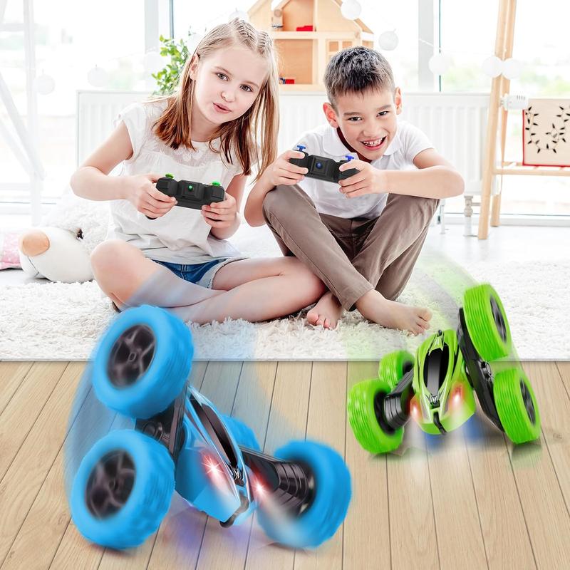 Remote Control Car, RC Cars Toys for Ages 5-7, 2.4GHz 4WD Fast RC Car Kids Toys for Ages 8-13, Double Sided 360 Rotating Monster Truck Toys for Girls RC Truck Toy Cars for Boys