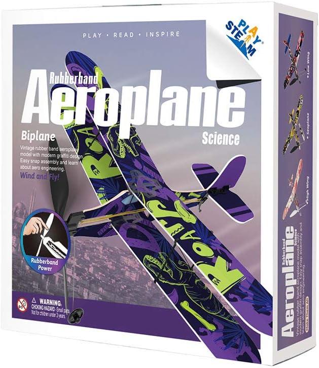 STEM Rubber Band Aeroplane Biplane STEM Kit