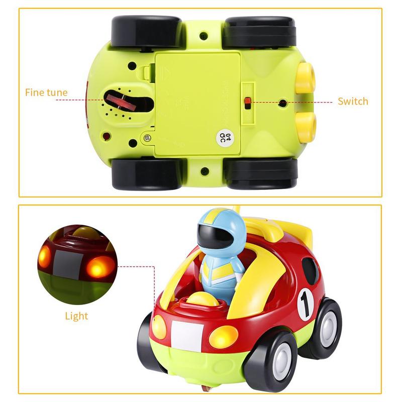 Kids Baby Toddlers Cartoon Astronaut R C Race Car Radio Control Toy Gift Perfect for Young Children Learning to Play