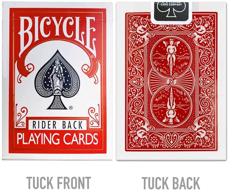 Bicycle Rider Back Playing Cards, Standard Index, Poker Cards, Premium Playing Cards, Red & Blue, 2 Count (Pack of 1)