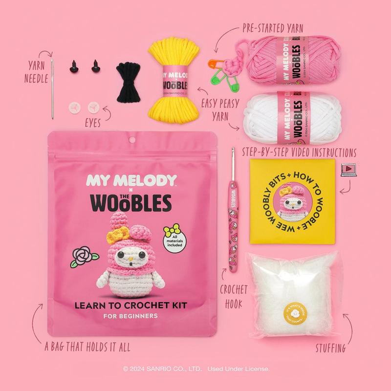 Sweet As Can Be My Melody Crochet Bundle by The Woobles