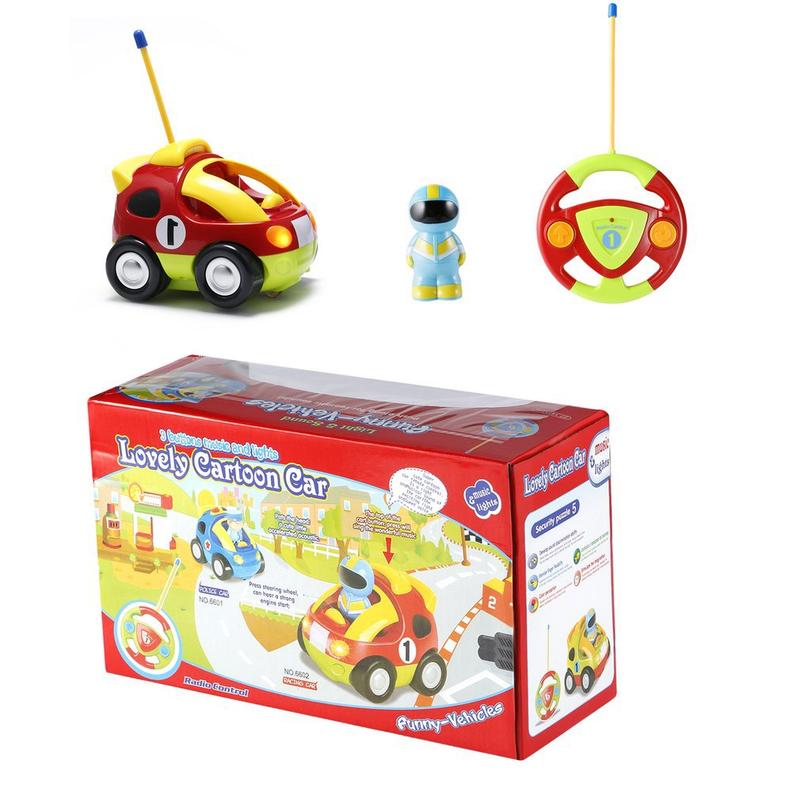 Kids Baby Toddlers Cartoon Astronaut R C Race Car Radio Control Toy Gift Perfect for Young Children Learning to Play