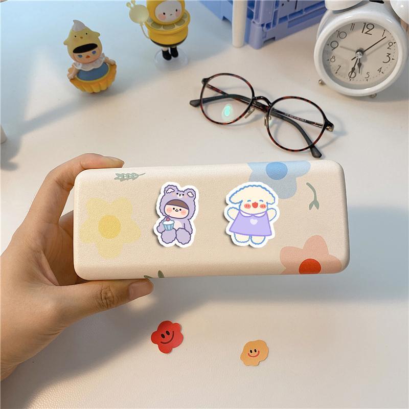 90pcs Cute Cartoon Sticker, Scrapbooking & Journal Making Material Paper, DIY Decorative Sticker For Stationery Computer Water Bottle