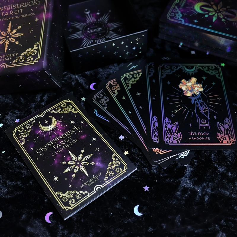 SILVER BUNDLE SET - Crystalstruck Tarot & Crystal Affirmations Card Decks tarot card