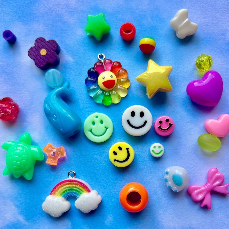 Kidcore Friendship Bracelet Bead mix Bead Soup for Jewelry making