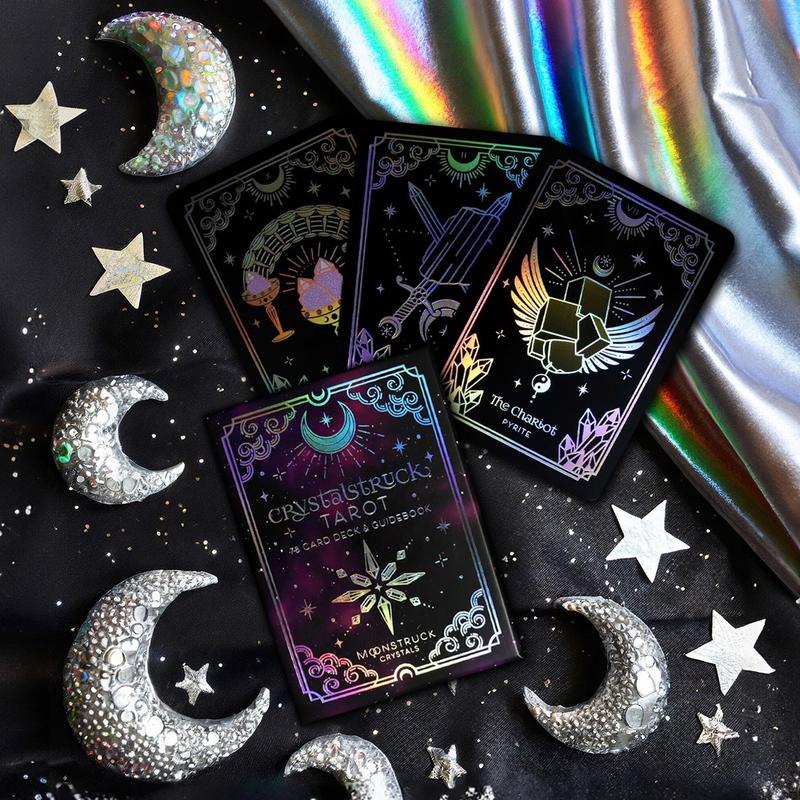 SILVER BUNDLE SET - Crystalstruck Tarot & Crystal Affirmations Card Decks tarot card