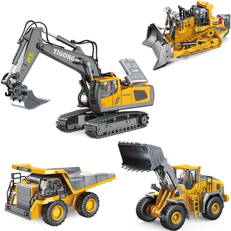 Remote control excavator,Alloy remote control vehicle dump truck,Remote control loading vehicle,Earth-moving vehicle for civil excavation,Simulation alloy engineering vehicle,r34 diecast,rc drift hellcat,rc trucks with trailers