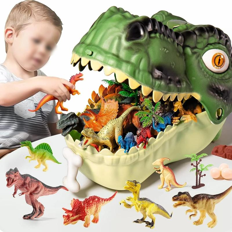 Halloween Thanksgiving Day Christmas Gifts for Boys Dinosaur Toys for Kids 3-5 Years, 45Pcs Realistic Dinosaur Toy, Educational Figures, Gift for Boys Girls